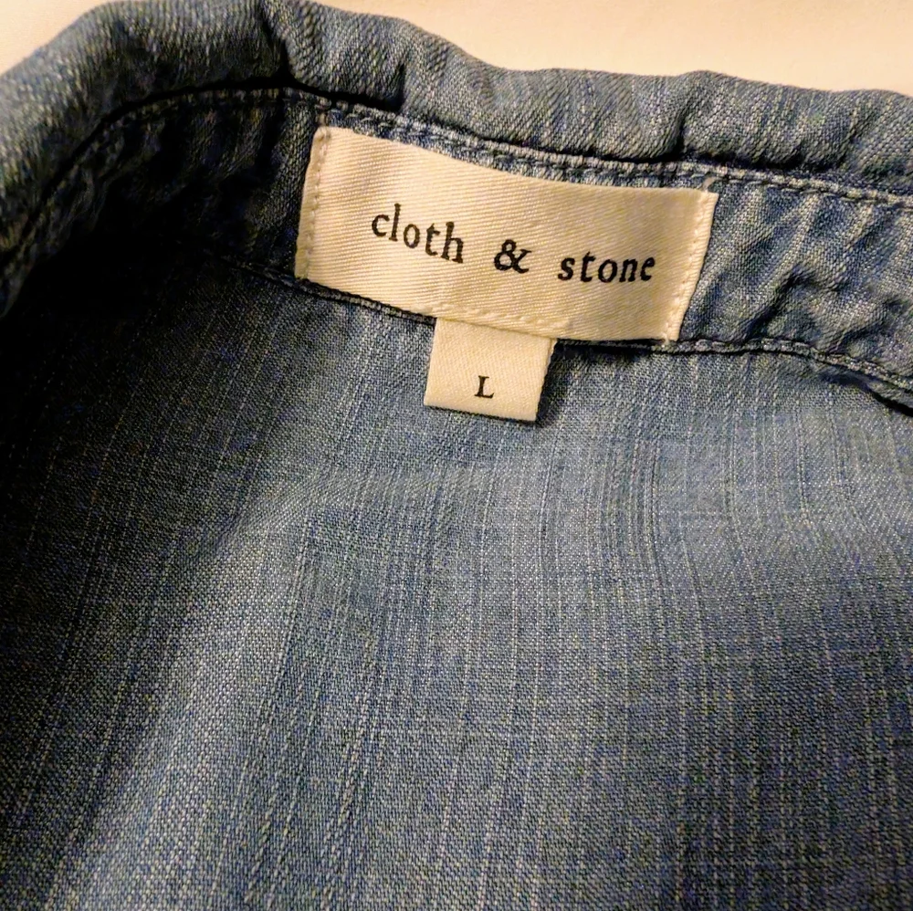 Long Sleeve Very Soft Denim Shirt Jacket - Picture 2 of 3